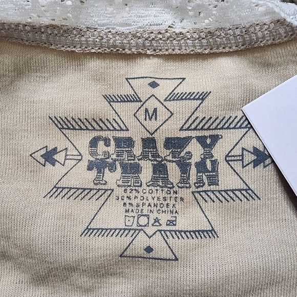 NWT Crazy Train Lace Sleeveless Tank Top - Picture 4 of 6